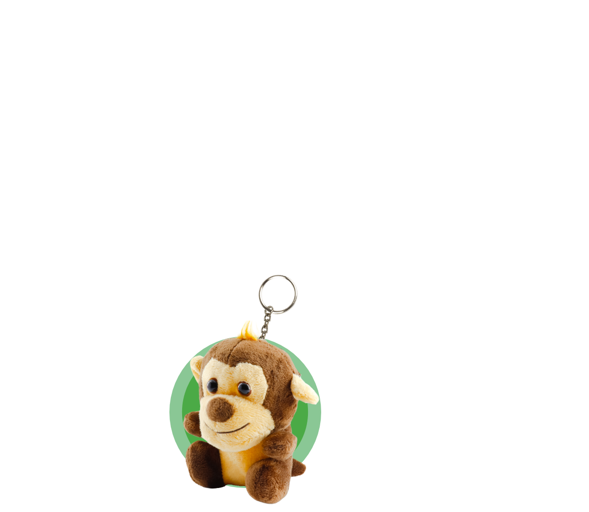 chaveiro pelúcia macaco.