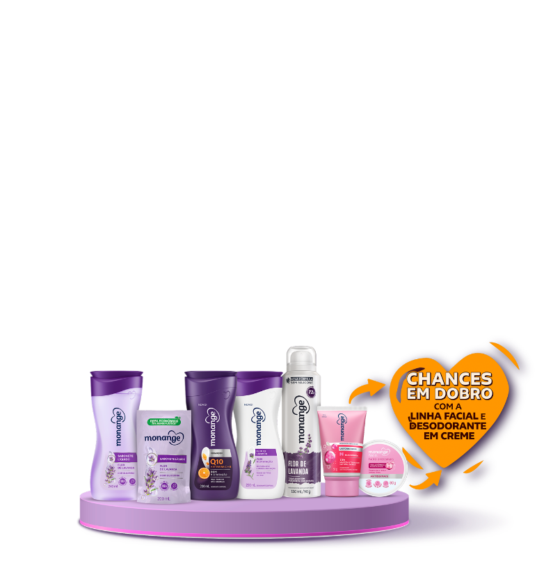 Foto produto Monage. Chances em dobro com a linha facial e desodorante em creme