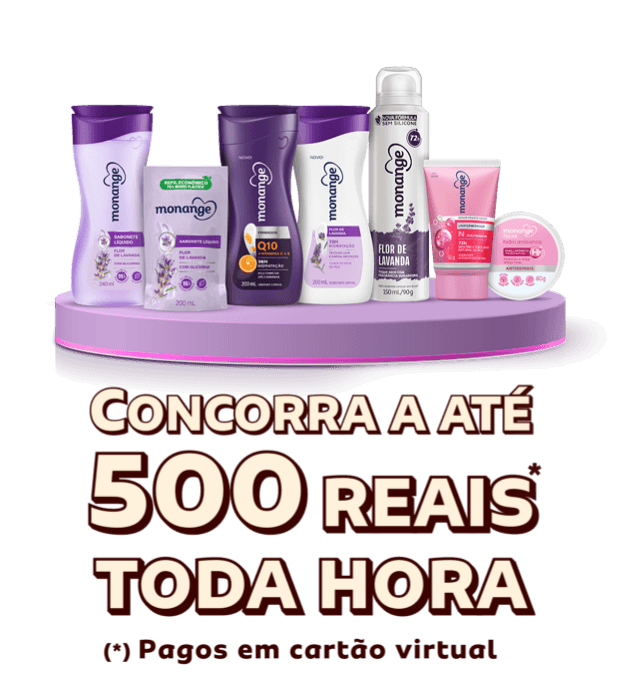 Concorra a até 500 reais* toda hora (*) Pagos em cartão virtual