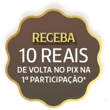 Receba 10 reais de volta no pix na 1ª participação*